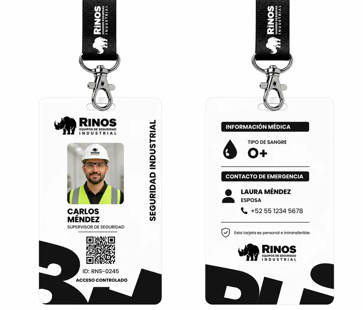 Credencial PVC QR Enlaces