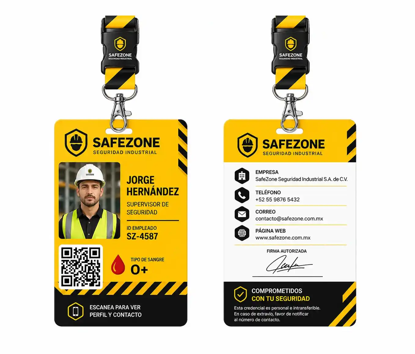 Credencial PVC QR Médicos